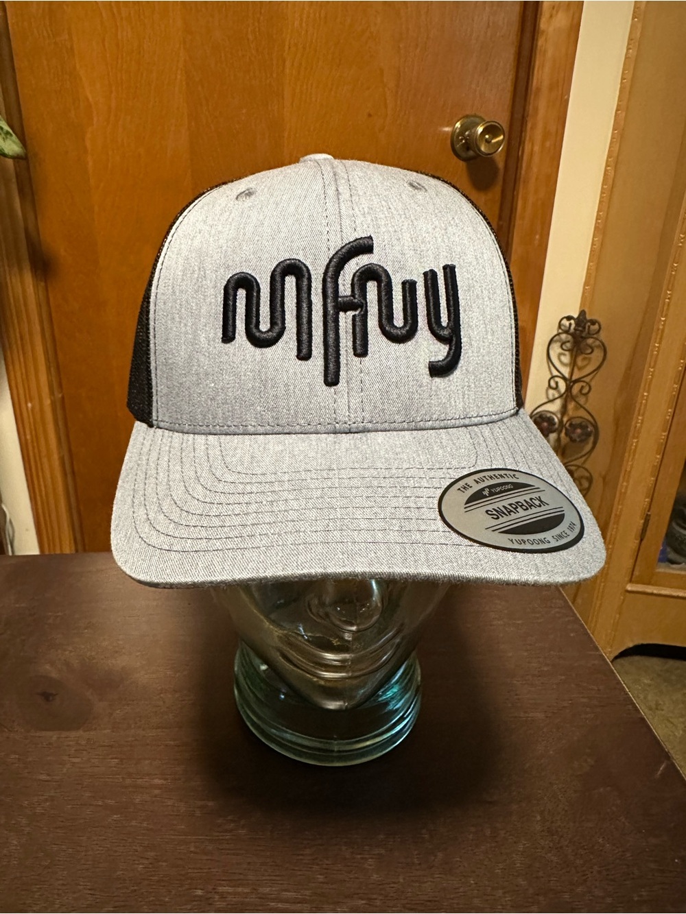 MFNY Grey and Black Trucker Snapback Hat
